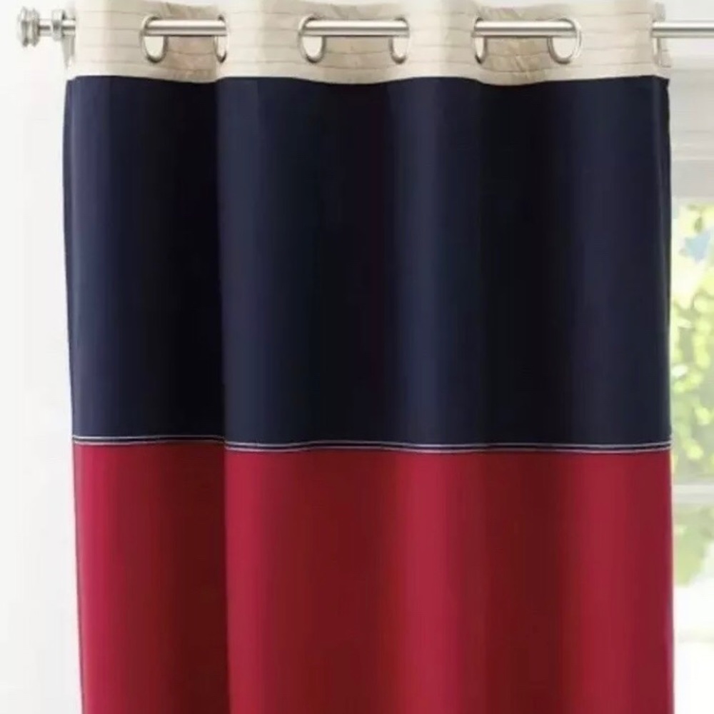 Pottery Barn Kids Rugby Stripe Blackout drapes